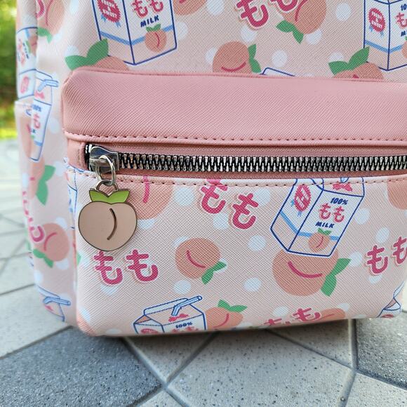 BioWorld Pastel Peach Milk Mini PVC Backpack - Picture 8 of 14